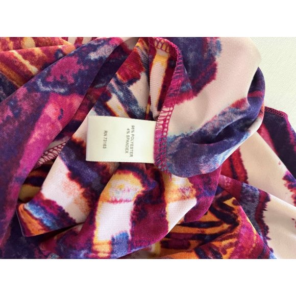 Cupio Halter Dress Sundress 14 Stretchy Geometric Summer Resort Coastal - Picture 5 of 12